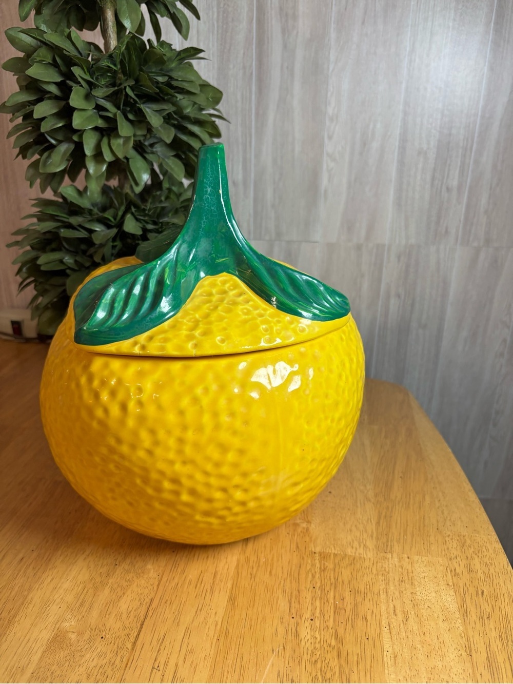 Vintage McCoy Lemon Cookie Jar Number 257 Authentic Ceramic Kitchen Decor